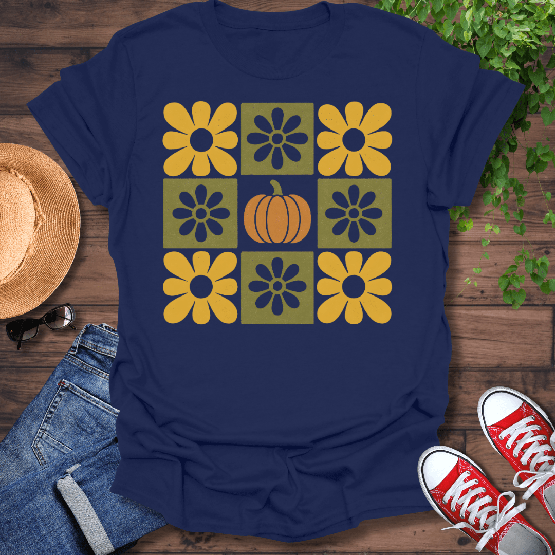 Floral Pumpkin T-Shirt