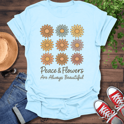 Peace & Flowers T-Shirt