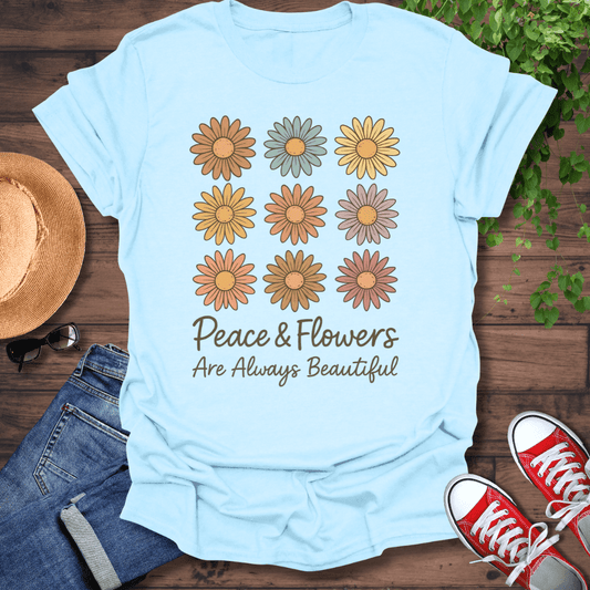 Peace & Flowers T-Shirt