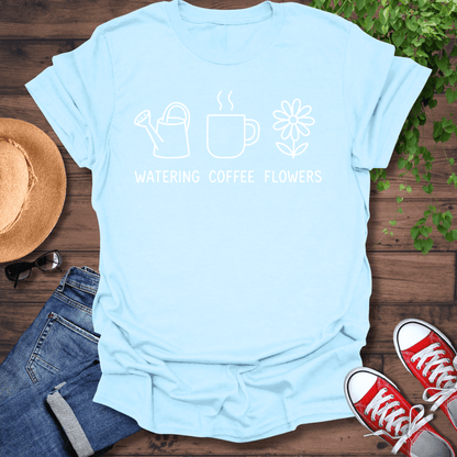 Watering Coffee Flowers T-Shirt