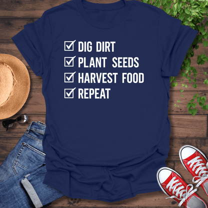 Garden Check List T-Shirt