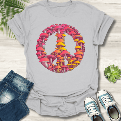 Peace Sign Mushroom T-Shirt