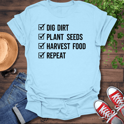 Garden Check List T-Shirt