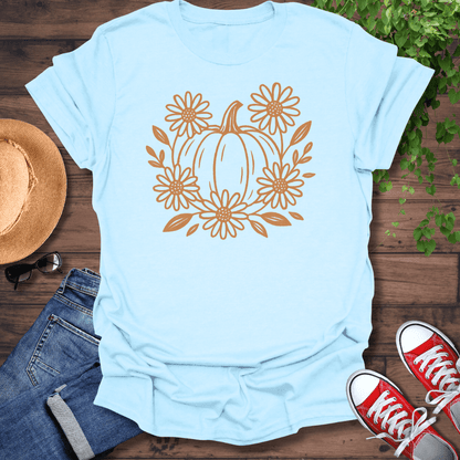 Pumpkin & Flowers T-Shirt