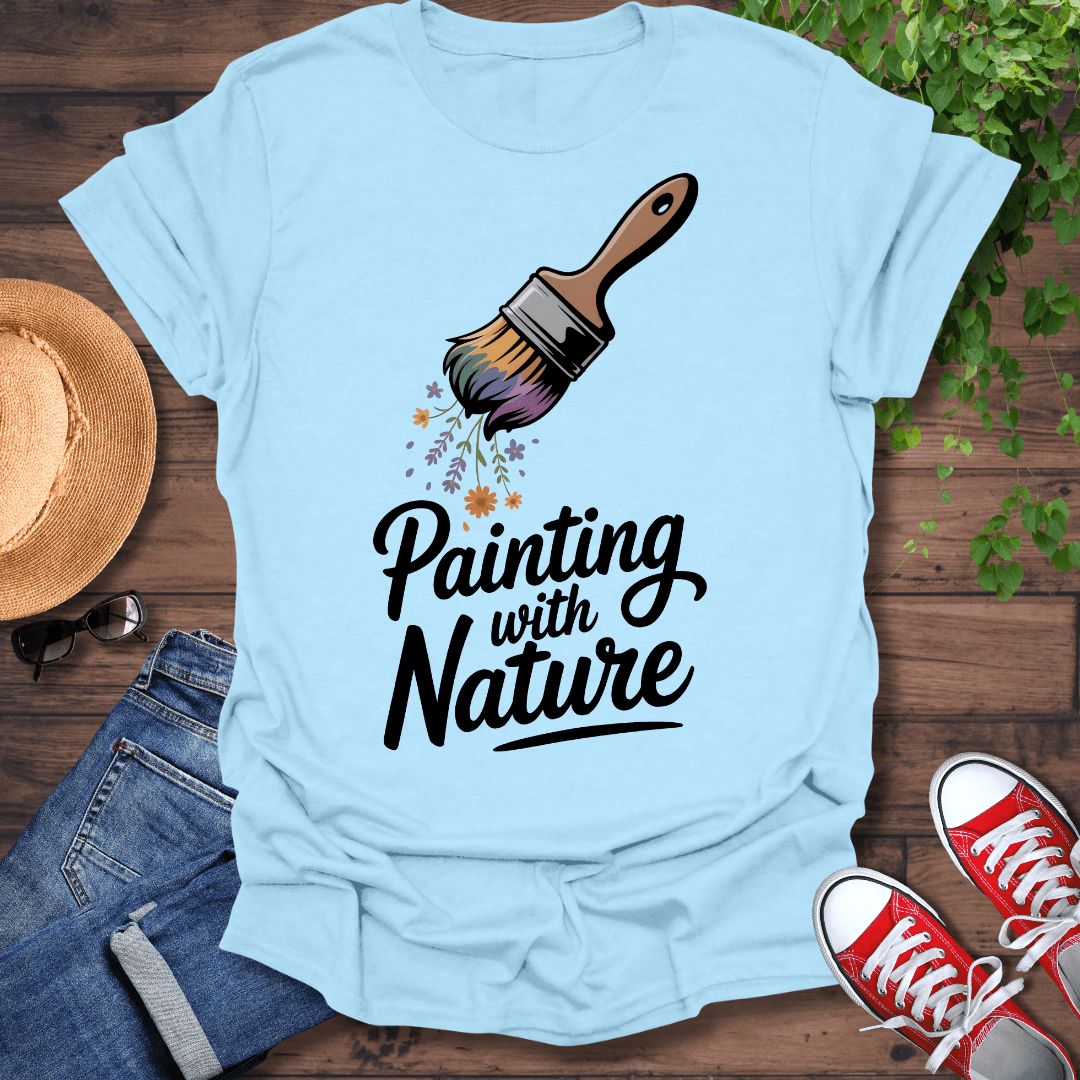 Painting With Flowers T-Shirt