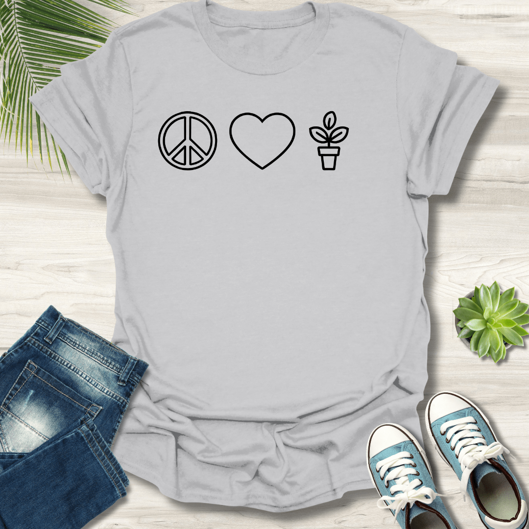 Peace Love Plants T-Shirt