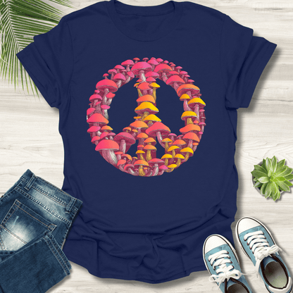 Peace Sign Mushroom T-Shirt