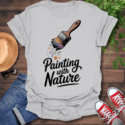 Painting With Flowers T-Shirt