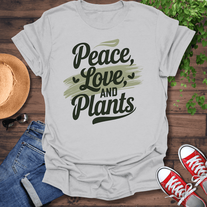 Peace, Love & Plants T-Shirt