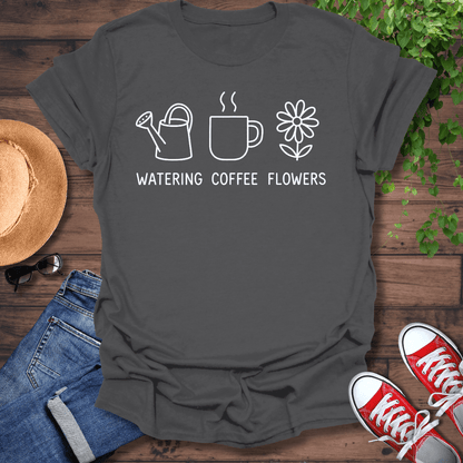 Watering Coffee Flowers T-Shirt