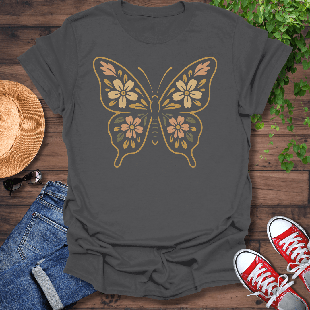 Floral Butterfly T-Shirt