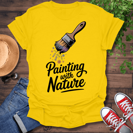 Painting With Flowers T-Shirt