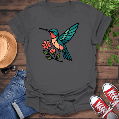 Glass Pane Hummingbird T-Shirt