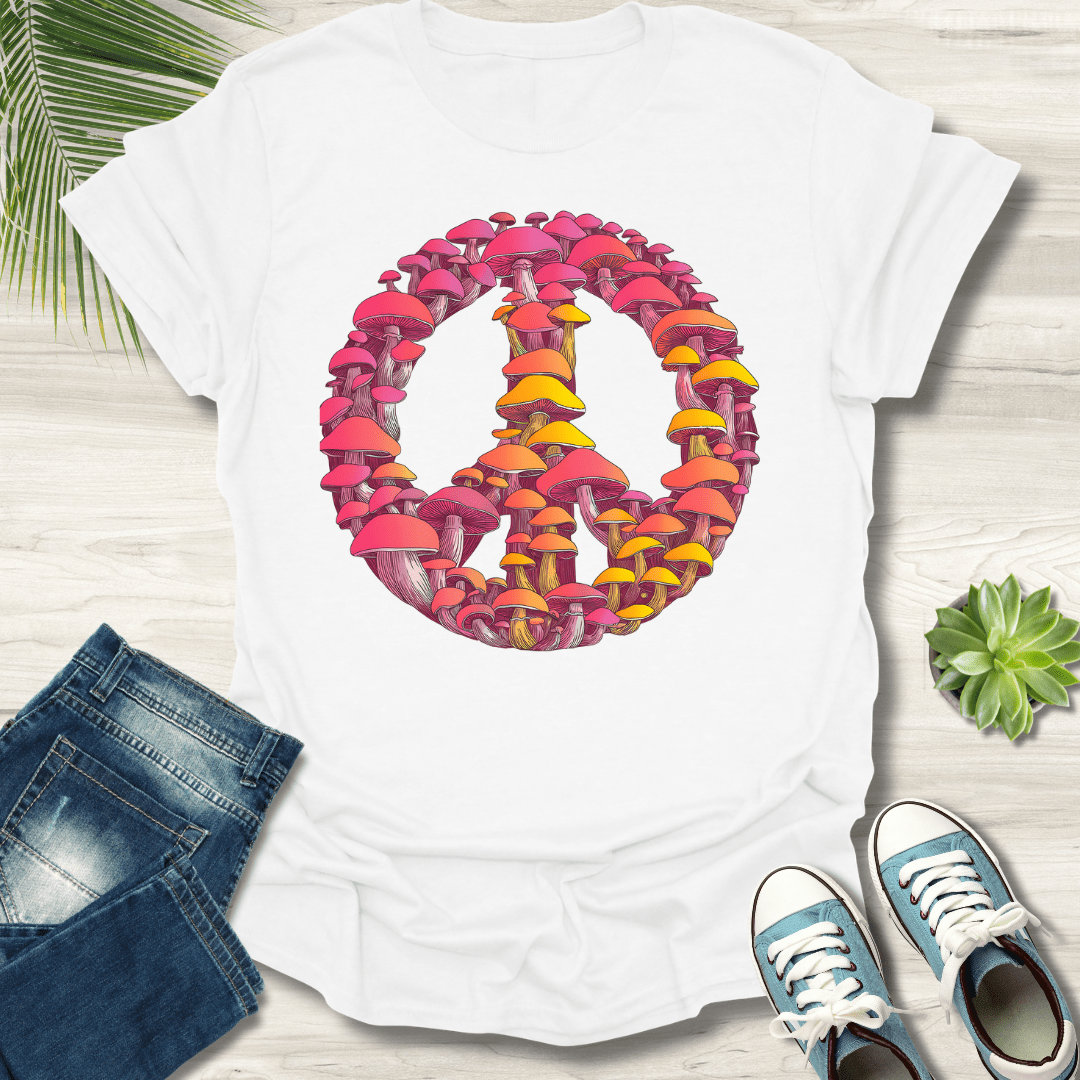 Peace Sign Mushroom T-Shirt