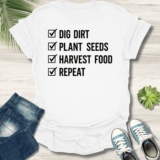 Garden Check List T-Shirt